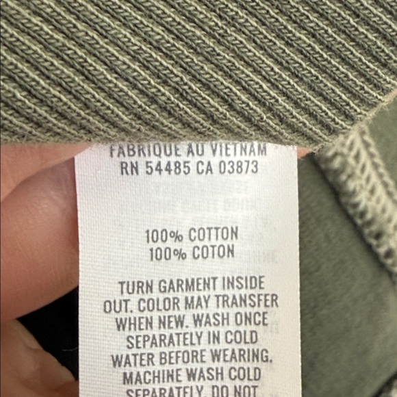 Aerie Hoodie Women’s XL Green Oversized Quarter Zip Cotton - Picture 11 of 11